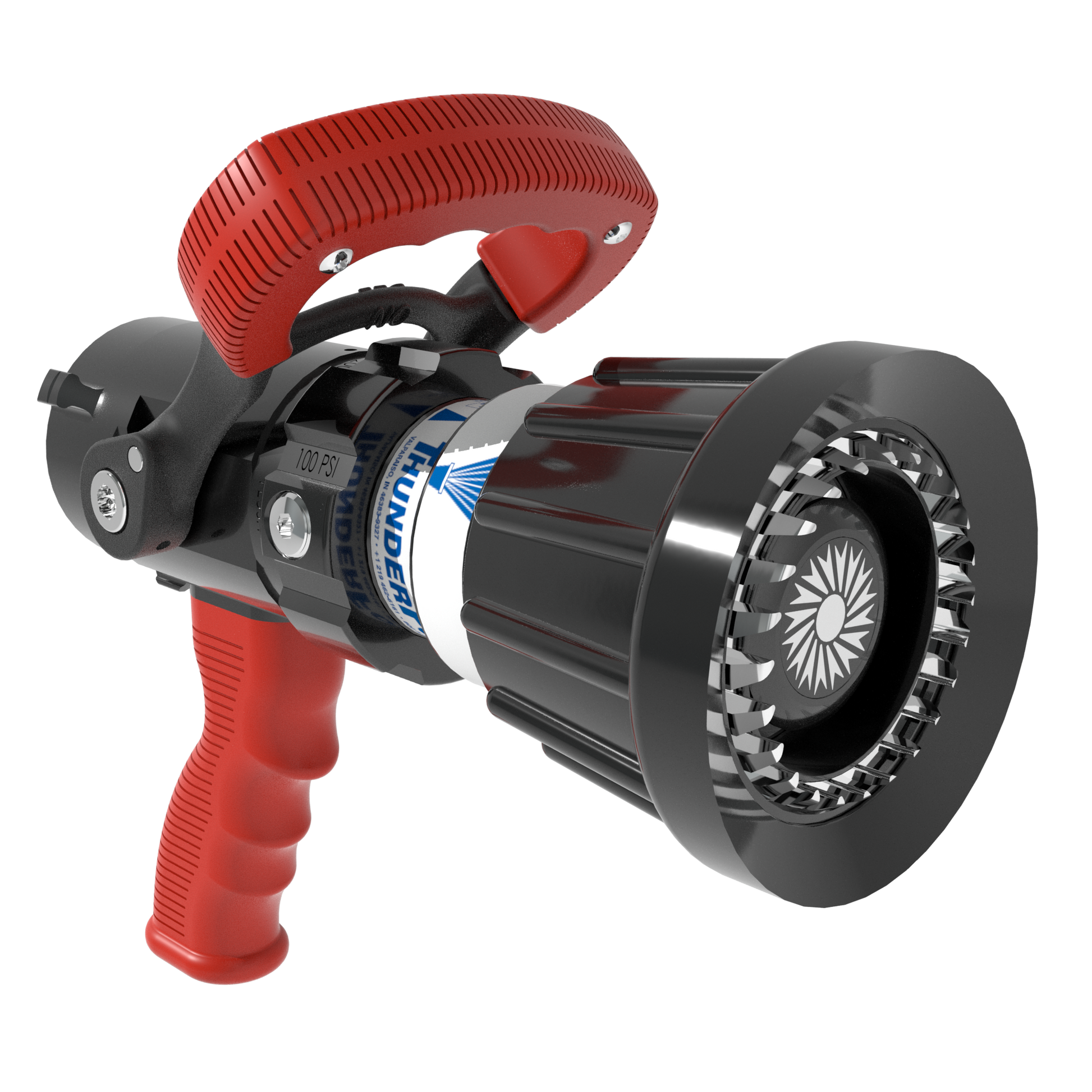 TFT 1.5" ThunderFog Nozzle BSP Swivel INlet 5 Bar 110-750 LPM - Red Bale & Pistol Grip